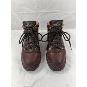 Vintage Sebago Drysides Women’s 6.5 Brown Leather Lug Sole Hiking Boots